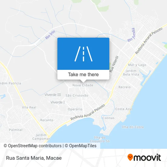 Rua Santa Maria map
