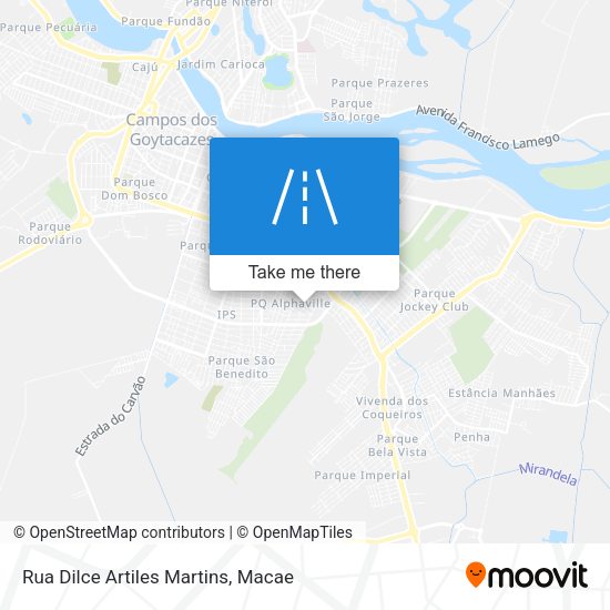Rua Dilce Artiles Martins map