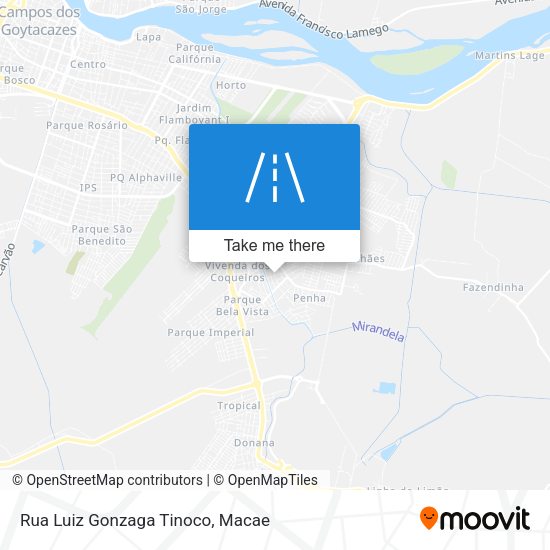 Rua Luiz Gonzaga Tinoco map