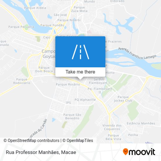 Rua Professor Manhães map