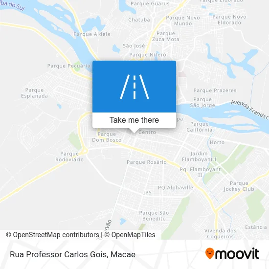 Rua Professor Carlos Gois map