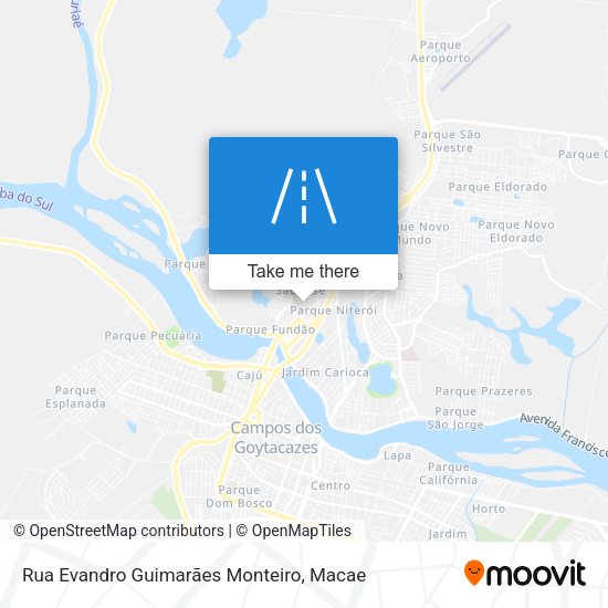 Rua Evandro Guimarães Monteiro map