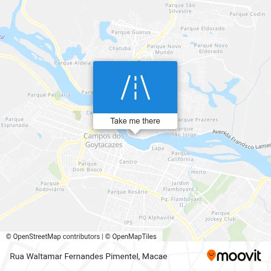 Rua Waltamar Fernandes Pimentel map