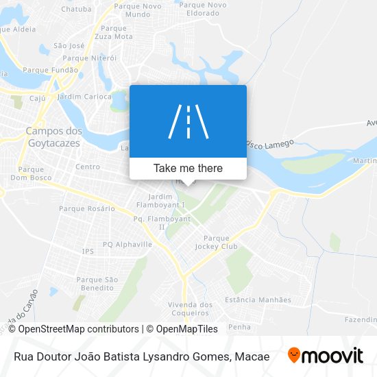 Rua Doutor João Batista Lysandro Gomes map