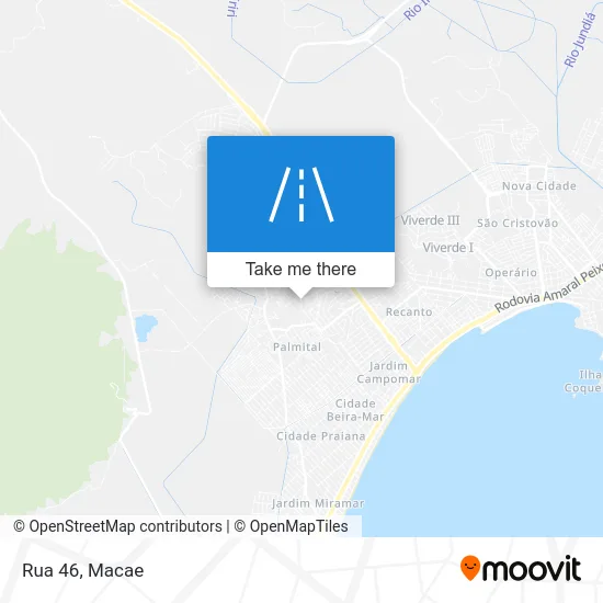 Rua 46 map