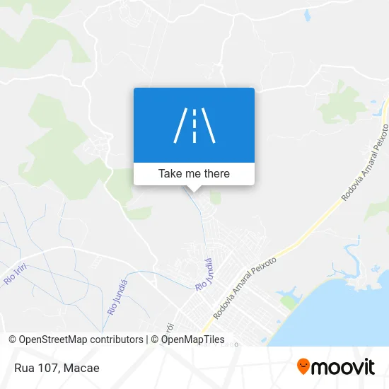 Rua 107 map