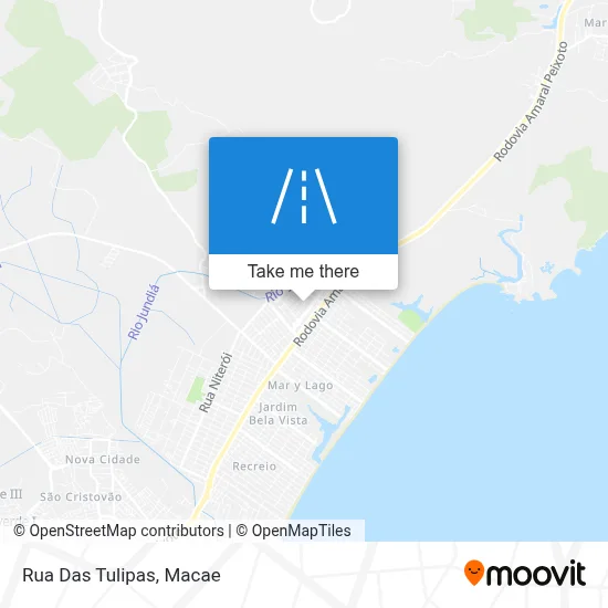 Rua Das Tulipas map