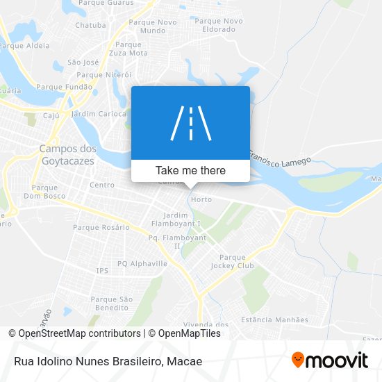 Rua Idolino Nunes Brasileiro map