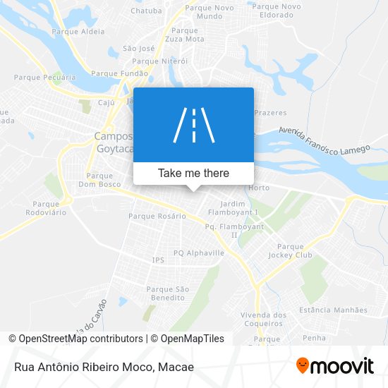 Rua Antônio Ribeiro Moco map