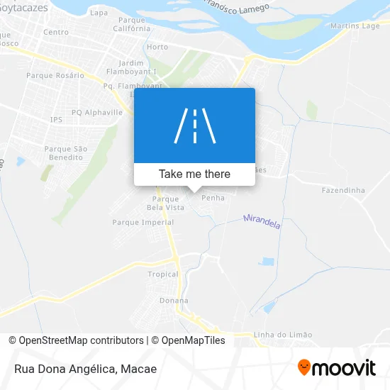 Rua Dona Angélica map