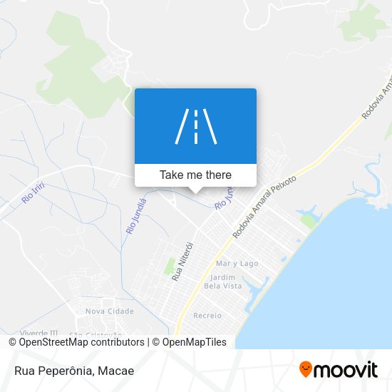 Rua Peperônia map