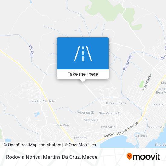 Rodovia Norival Martins Da Cruz map