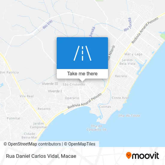 Rua Daniel Carlos Vidal map