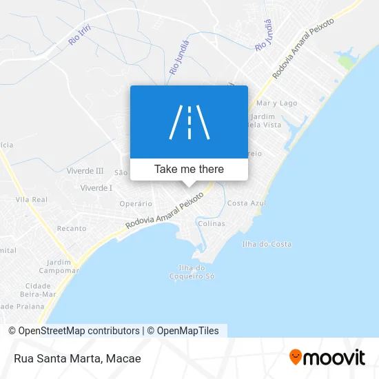 Rua Santa Marta map