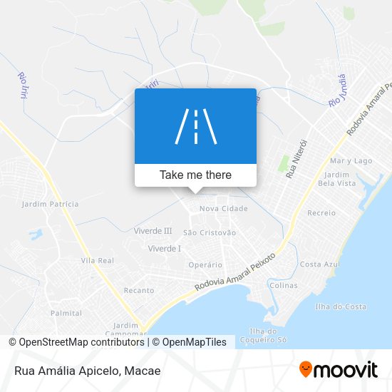 Rua Amália Apicelo map
