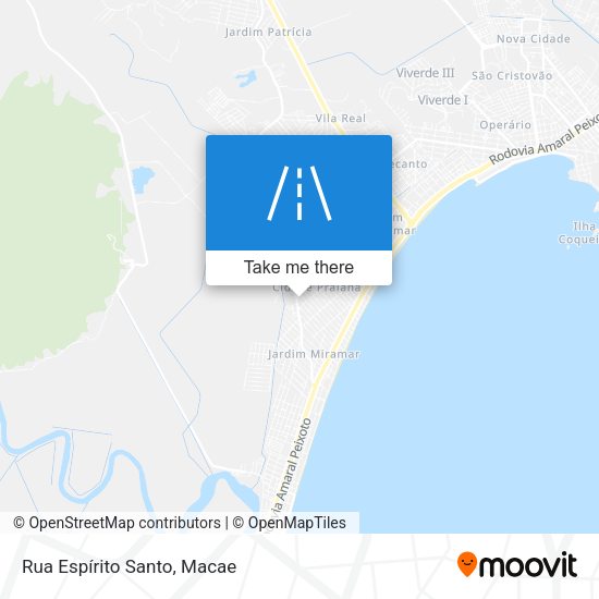 Rua Espírito Santo map