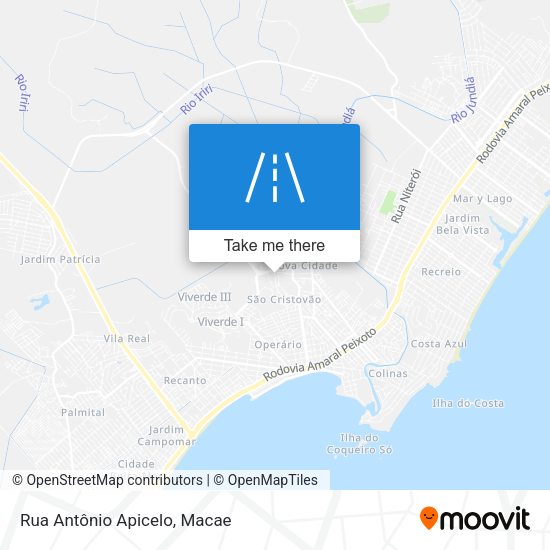 Rua Antônio Apicelo map