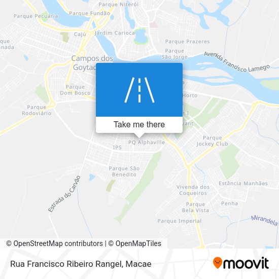 Rua Francisco Ribeiro Rangel map