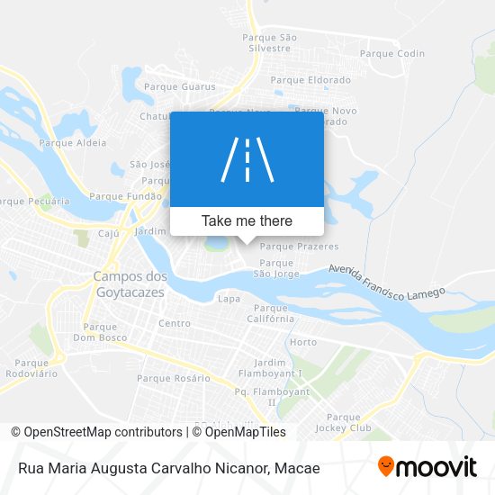 Rua Maria Augusta Carvalho Nicanor map