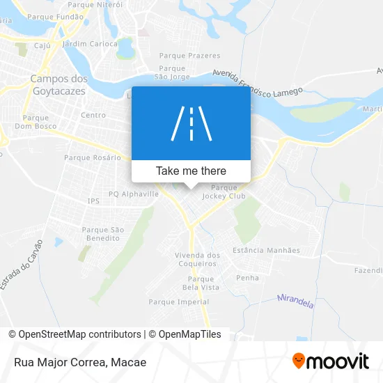 Rua Major Correa map