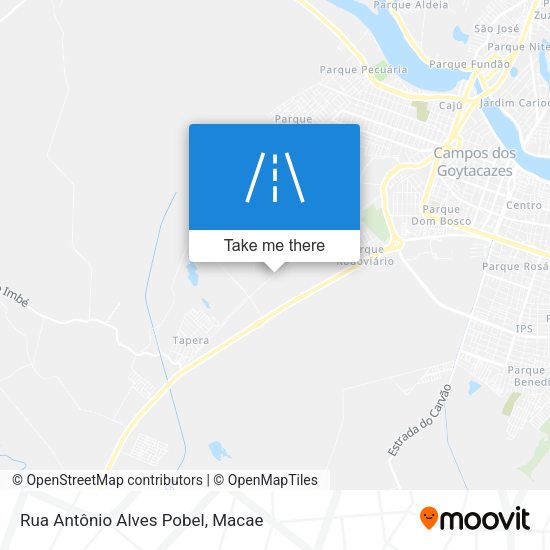 Rua Antônio Alves Pobel map