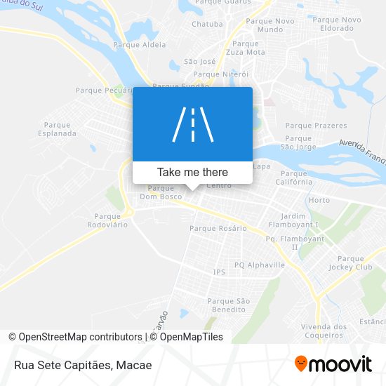 Rua Sete Capitães map