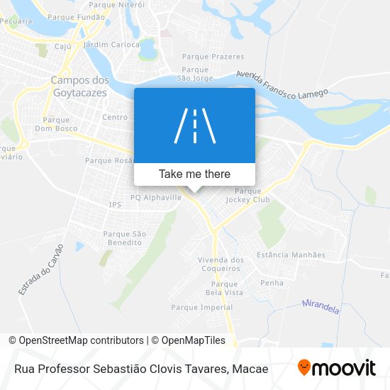 Rua Professor Sebastião Clovis Tavares map