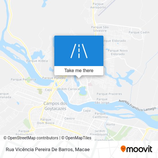 Rua Vicência Pereira De Barros map