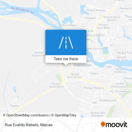 Rua Evaldo Rabelo map