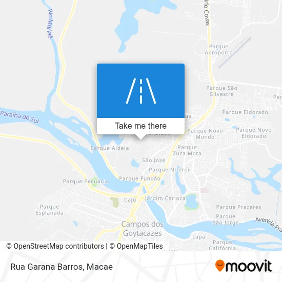 Rua Garana Barros map