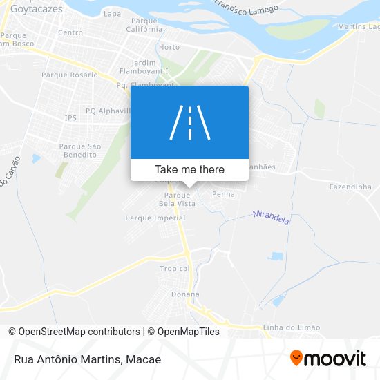 Rua Antônio Martins map