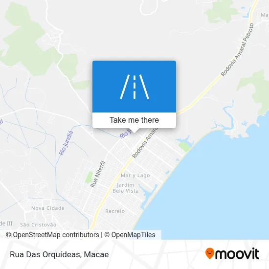 Rua Das Orquídeas map