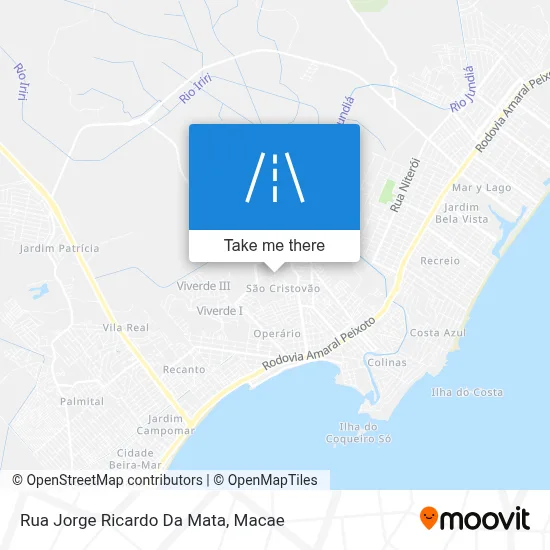 Rua Jorge Ricardo Da Mata map