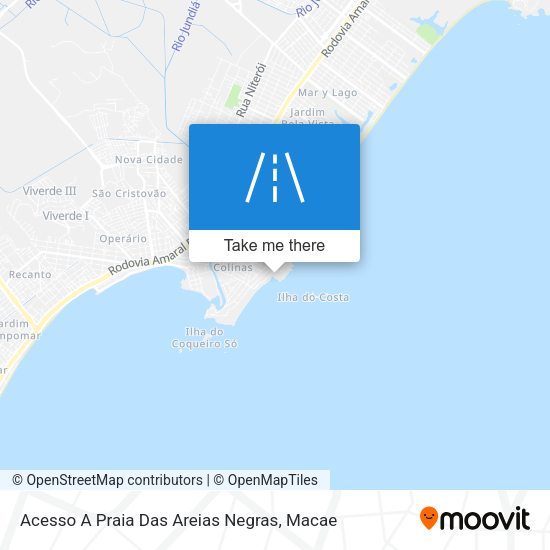 Acesso A Praia Das Areias Negras map