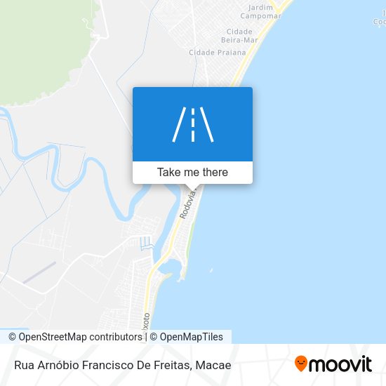 Rua Arnóbio Francisco De Freitas map