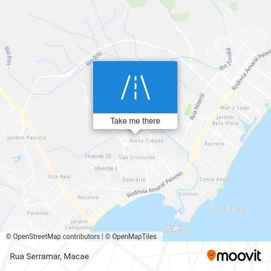 Rua Serramar map