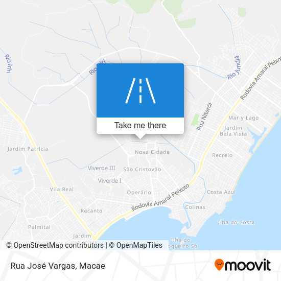 Rua José Vargas map
