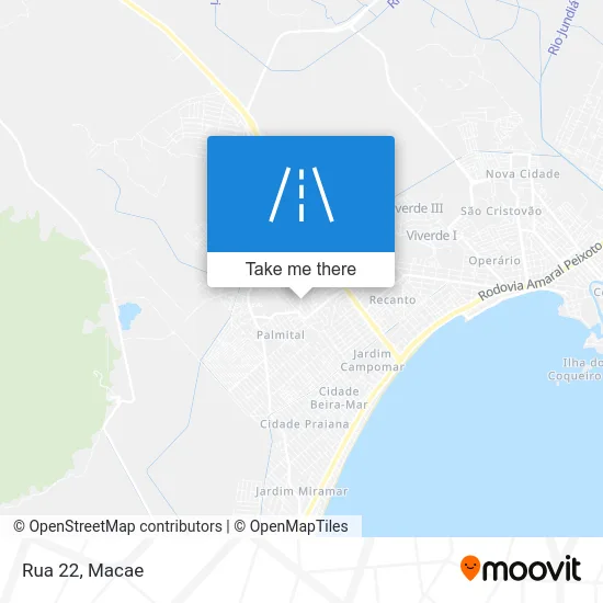 Rua 22 map