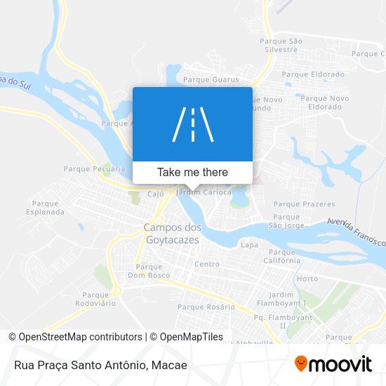 Rua Praça Santo Antônio map