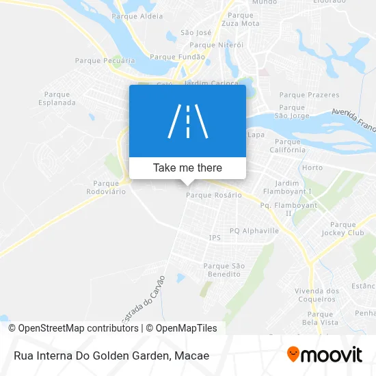 Rua Interna Do Golden Garden map