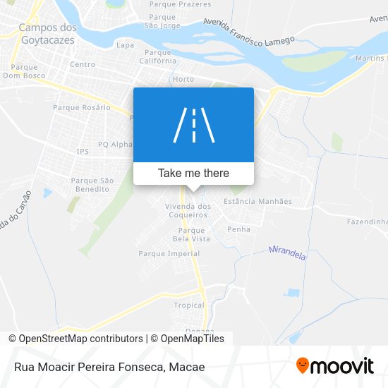 Rua Moacir Pereira Fonseca map