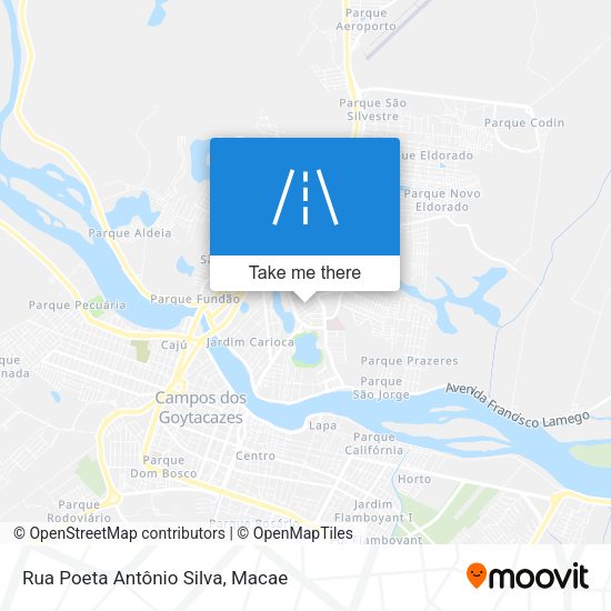 Rua Poeta Antônio Silva map