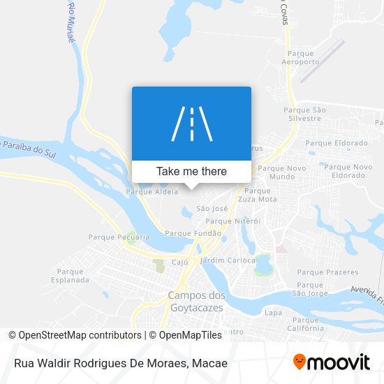 Rua Waldir Rodrigues De Moraes map