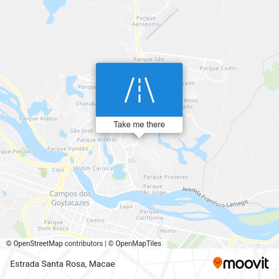 Estrada Santa Rosa map