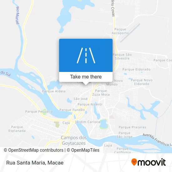 Rua Santa Maria map