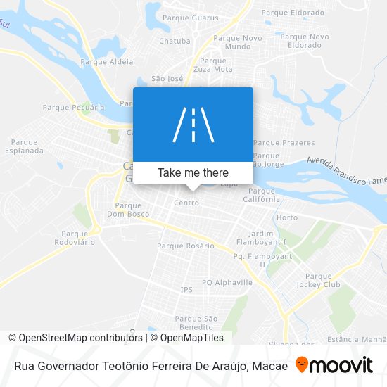 Rua Governador Teotônio Ferreira De Araújo map