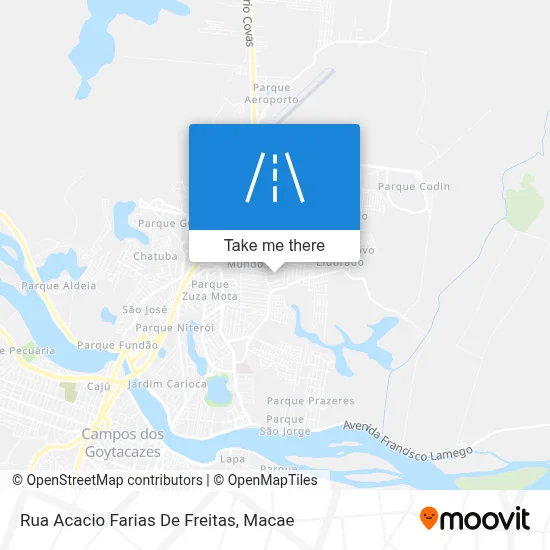Rua Acacio Farias De Freitas map
