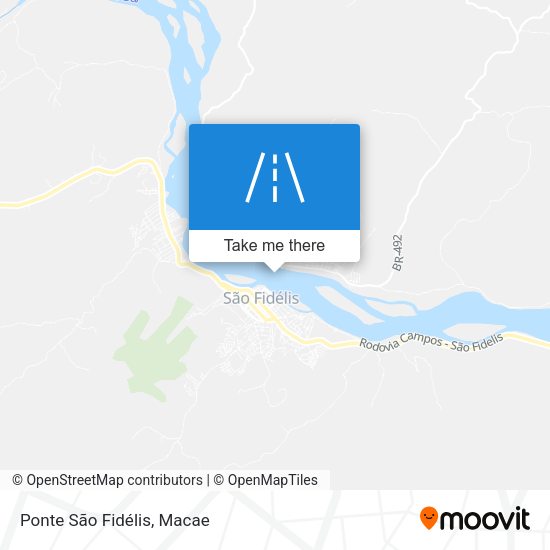 Ponte São Fidélis map