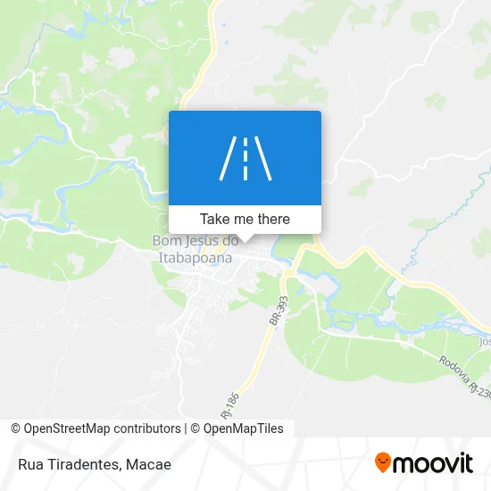 Rua Tiradentes map
