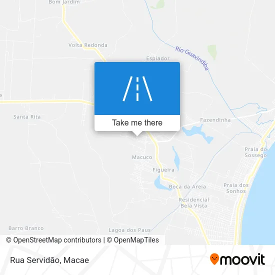 Rua Servidão map